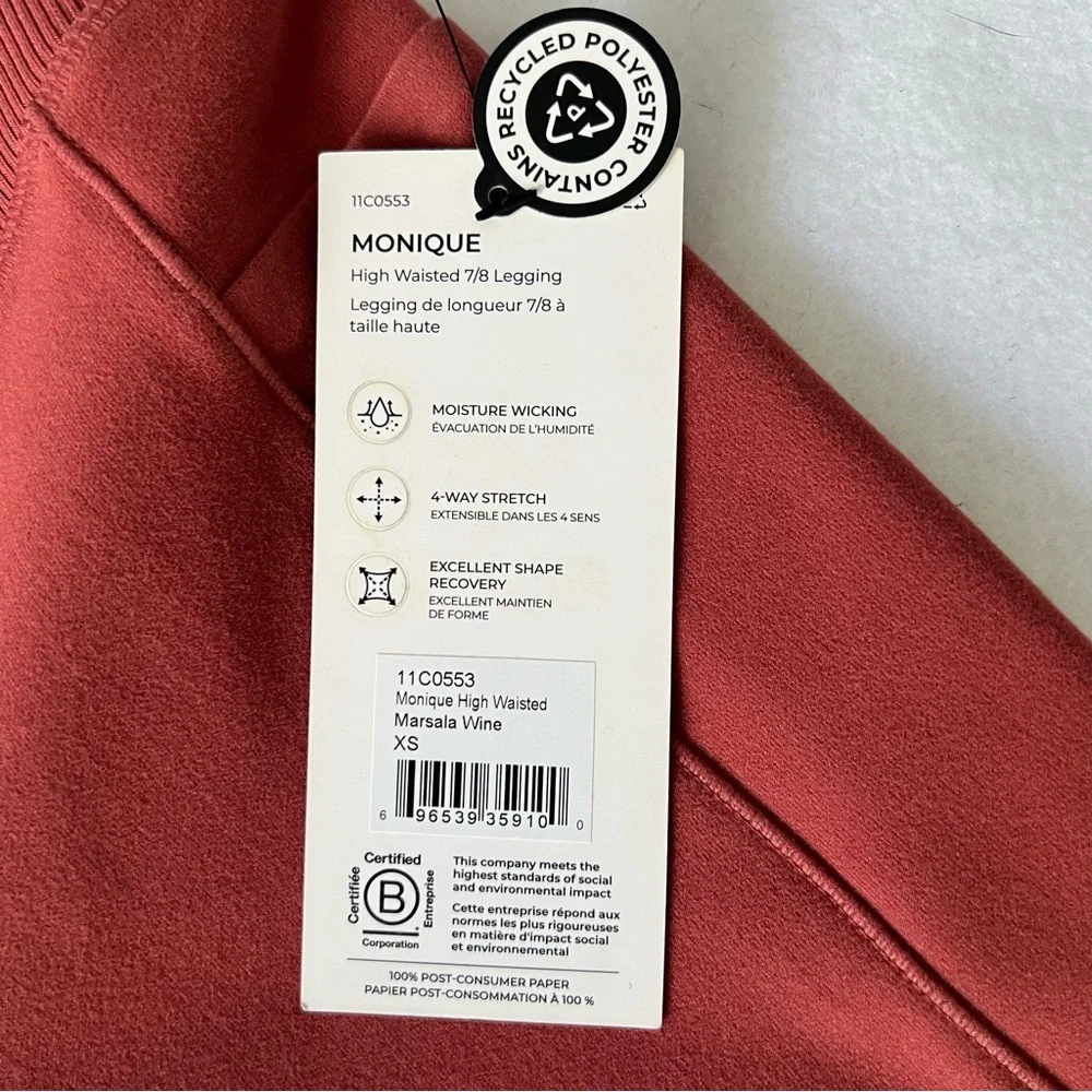 MPG High-Waisted Rust Colored XS 7/8 Length
Leggings Side Pockets NWT - Picture 5 of 7
